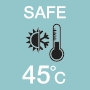 Bezpieczna temperatura 45°C