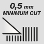 Minimalna długość strzyżenia - 0,5 mm